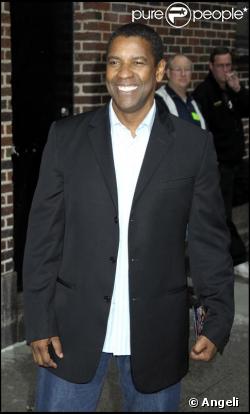 Denzel Washington au David Letterman Show à New-York le 11 juin 2009