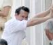 Johnny Depp fait une pause sur le tournage de The Rum Diary, à Porto Rico