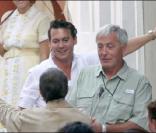 Johnny Depp mort de rire sur le tournage de The Rum Diary, à Porto Rico