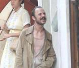 Giovanni Ribisi négligé au possible sur le tournage de The Rum Diary, à Porto Rico