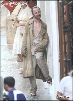 Giovanni Ribisi sur le tournage de The Rum Diary, à Porto Rico