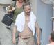 Giovanni Ribisi en guenilles sur le tournage de The Rum Diary, à Porto Rico