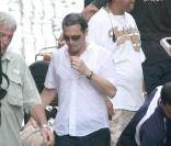 Johnny Depp sur le tournage de The Rum Diary, à Porto Rico