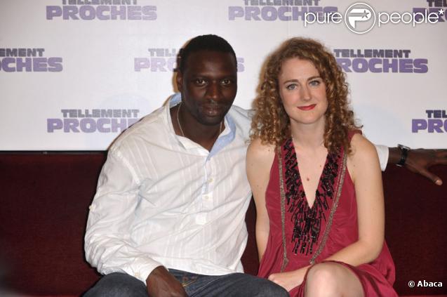 Omar Sy et Joséphine de Meaux pour la promotion au Grand Rex à Paris du film Tellement Proches le 14 juin 2009