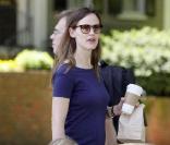 Jennifer Garner et sa fille Violet en promenade, dans Boston
