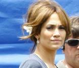Jennifer Lopez sur le tournage de son dernier film The backup Plan, à Los Angeles, hier