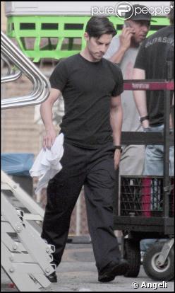 Zachary Quinto sur le tournage de Heroes, juin 2009