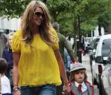 Elle Macpherson et son fils à Londres