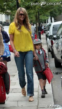 Elle Macpherson et son fils à Londres