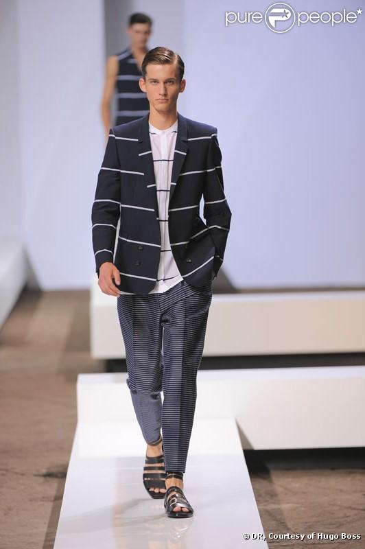 Le défilé Hommes Printemps-été 2010 Hugo Boss à Paris (Halle Freyssinet) le 25 juin 2009