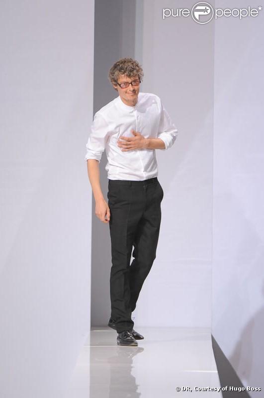 Bruno Pieters lors du défilé Hommes Printemps-été 2010 Hugo Boss à Paris (Halle Freyssinet) le 25 juin 2009