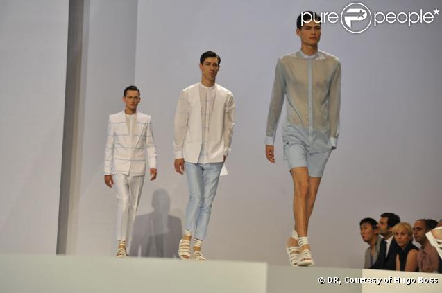 Le défilé Hommes Printemps-été 2010 Hugo Boss à Paris (Halle Freyssinet) le 25 juin 2009