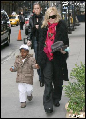 Madonna et David. Février 2009 