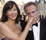 Christophe Lambert et Sophie Marceau ; terriblement romantiques lors de la Fête de la Fleur (Gironde, le 25 juin 2009)