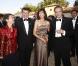 Le ministre du travail Xavier Darcos et sa femme Laure, en compagnie du couple Sophie Marcceau-Christophe Lambert à la Fête de la Fleur (Gironde, le 25 juin 2009)