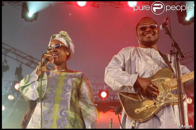 Toujours souriant, le duo malien Amadou et Mariam a ravi les spectateurs à Solidays