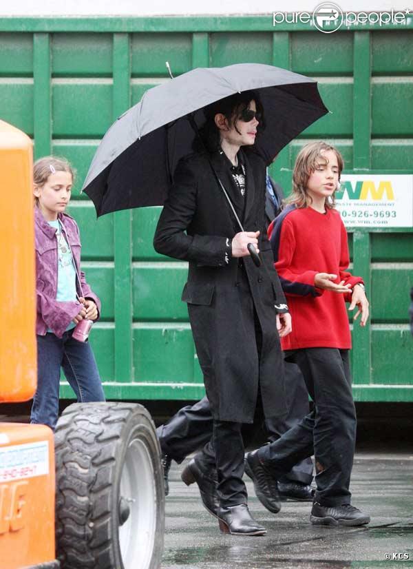 Michael Jackson et ses enfants Paris et Prince Michael