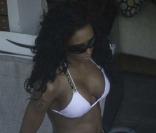 Mel B se détend au bord de la piscine d'un hôtel de Las Vegas le 14 juin