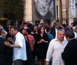 dans les jardins du ministère de la Culture hier soir