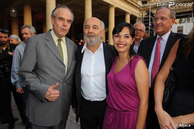 Frédéric Mitterand, Gérard Jugnot, Saida Jawad à la soirée organisée par le ministère de la Culture hier soir