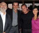 Gérard Jugnot, Christophe Barratier, Chritophe Dechavanne et Saida Jawad à la soirée organisée par le ministère de la Culture hier soir