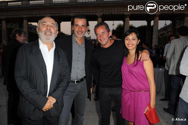 Gérard Jugnot, Christophe Barratier, Chritophe Dechavanne et Saida Jawad à la soirée organisée par le ministère de la Culture hier soir