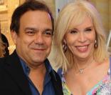 Didier Bourdon et Amanda Lear à la soirée organisée par le ministère de la Culture hier soir