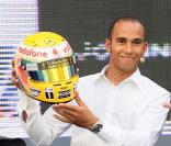 Lewis Hamilton lors de la campagne des kilomètres sans alcool contre l'alcool au volant le 2 juillet 2009 à Madrid