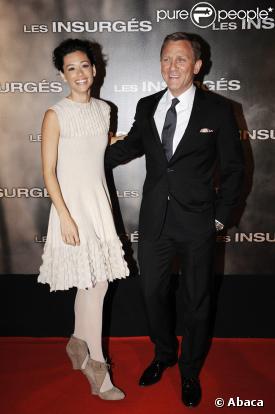 Daniel Craig et sa fiancée Satsuki Mitchell