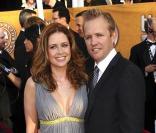 Jenna Fischer et Lee Kirk posent à la 15ème  cérémonie des Screen Actors Guild Awards en janvier 2009  