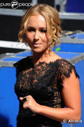 Hayden Panettiere, lors du "Late Show with David Letterman", au Ed Sullivan Theatre de New York, le 6 juillet 2009 !