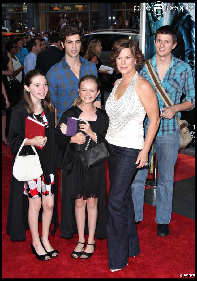 Marcia Gay Harden et sa famille à la Première de 