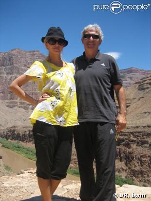 Hélène de Fougerolles et Raymond Domenech à Las Vegas, 9 juillet 2009