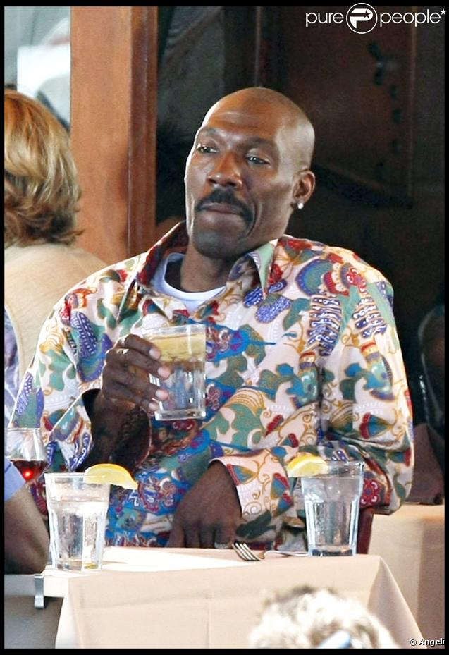 Charlie Murphy et Forest Whitaker sur le tournage de Family Wedding, le 9/07/09