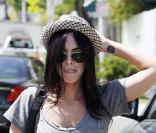 Megan Fox sort du salon de coiffure Ken Paves à Beverly Hills le 10 juillet 2009
