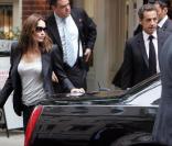 Carla et Nicolas Sarkozy au restaurant Amaranth à New York, le 17 juillet 2009