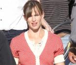 Jennifer Garner sur le tournage de Valentine'S day (Los Angeles, 22 juillet 2009)