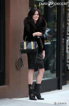Coco Rocha en plein shooting à New York