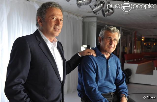 Michel Drucker et Michel Boujenah à la conférence de presse du 25e festival de Ramatuelle