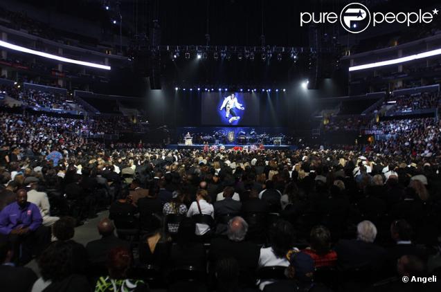 Le Staples Center à Los Angeles où s'est déroulé l'hommage public de Michael Jackson le 7 juillet 2009