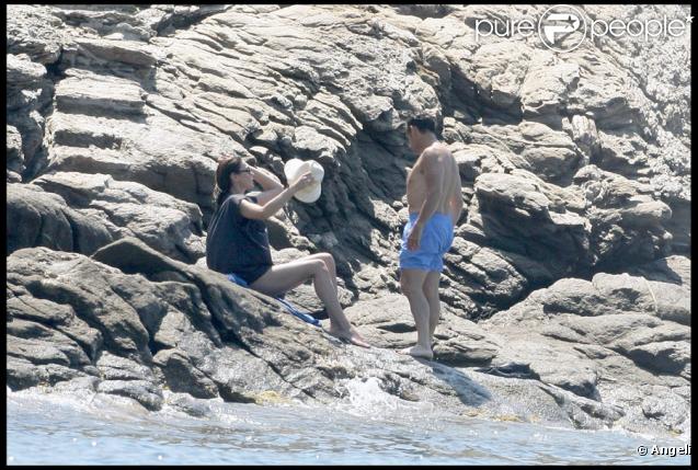 Nicolas et Carla Bruni-Sarkozy en vacances au Cap-Nègre, le 1er août 2009