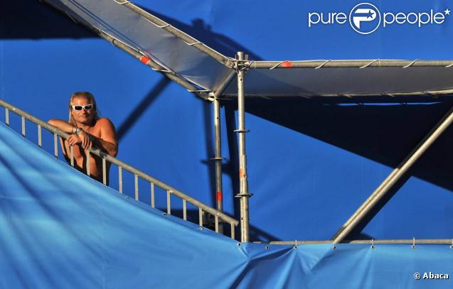 Philippe Lucas lors des Mondiaux de natation 2009 au Foro Italico de Rome