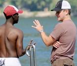 Don Cheadle et son ami Matt Damon en vacances en Italie... <br />