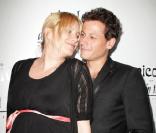 Alice Evans et son mari à la soirée de lancement de la gamme Nicole, vêtemens pour femme enceinte. 06/08/09