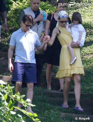 Katie Holmes, Tom Cruise et Suri 