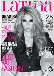Shakira en couverture du magazine Latina, édition septembre 2009