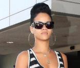 Rihanna le 13 août 2009 à l'aéroport de Los Angeles