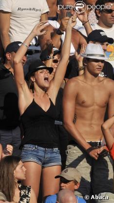 Laure Manaudou fan de Fredéric Bousquet le 2 Aout 2009 à Rome !
