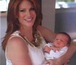 Angie Everhart en couverture du magazine Hello