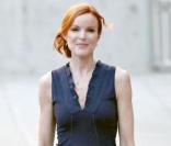 Marcia Cross sur le tournage